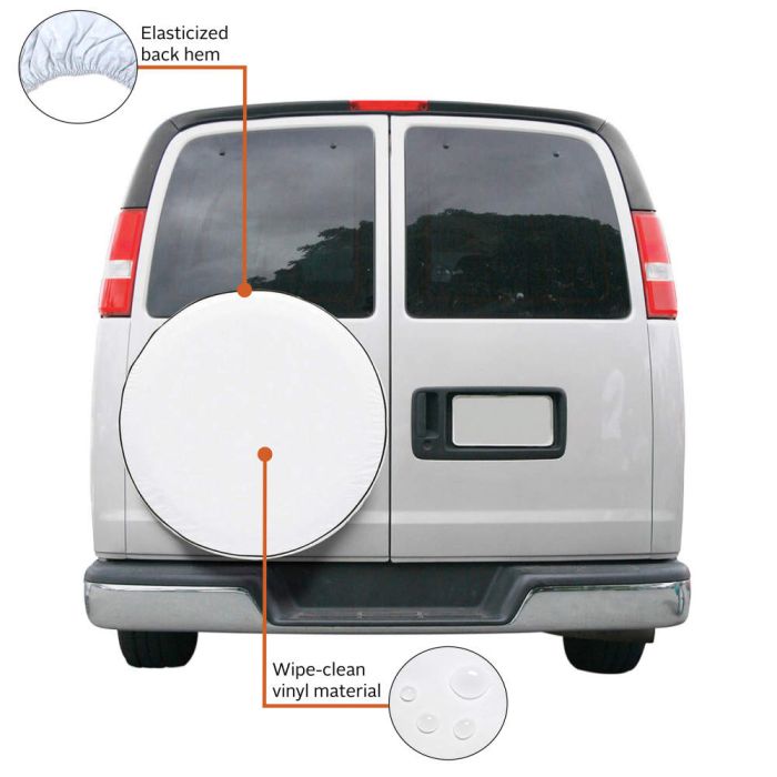 Classic ACC Sized For A Custom Fit Spare Tire Cover 75130 - 26.75 -27.75 C-WH