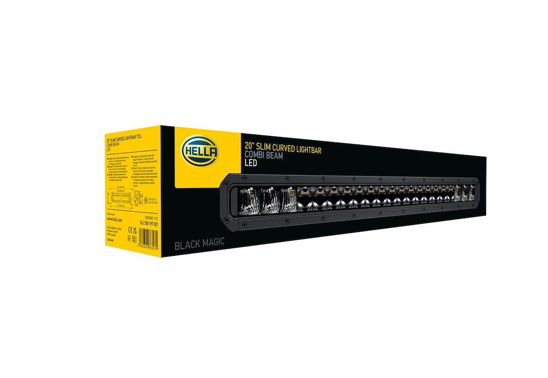 Hella Temperature Control System Light Bar 358197501 - Black Mag Tough 20 Slim Curv Ltbar