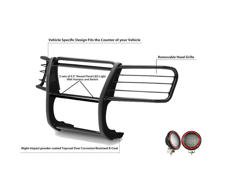 Black Horse 17FP27MA-PLFR Grille Guard