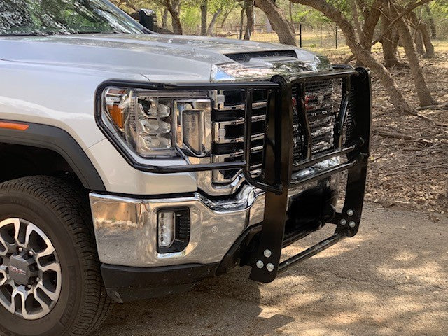Cattleman Two Vertical Center Protection Bars Grille Guard 1432PS - Sensors
