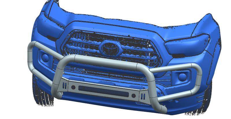 Black Horse Patent Approved Bull Bar BFRN10 - Beacon Front Runner 2005 Nissan