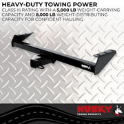Husky Towing Open-Back Receiver For Easy Cleaning Trailer Hitch Rear 69499C - Nissan Frontier Class Iii
