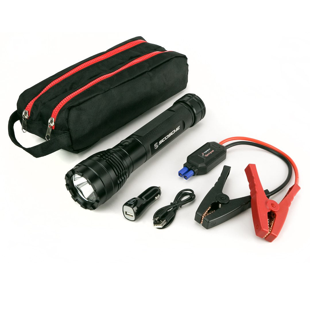 Scoshe IND. Portable And Durable Design Battery Jump Starter PBJF400 - 400A Flashlight Car Jumper