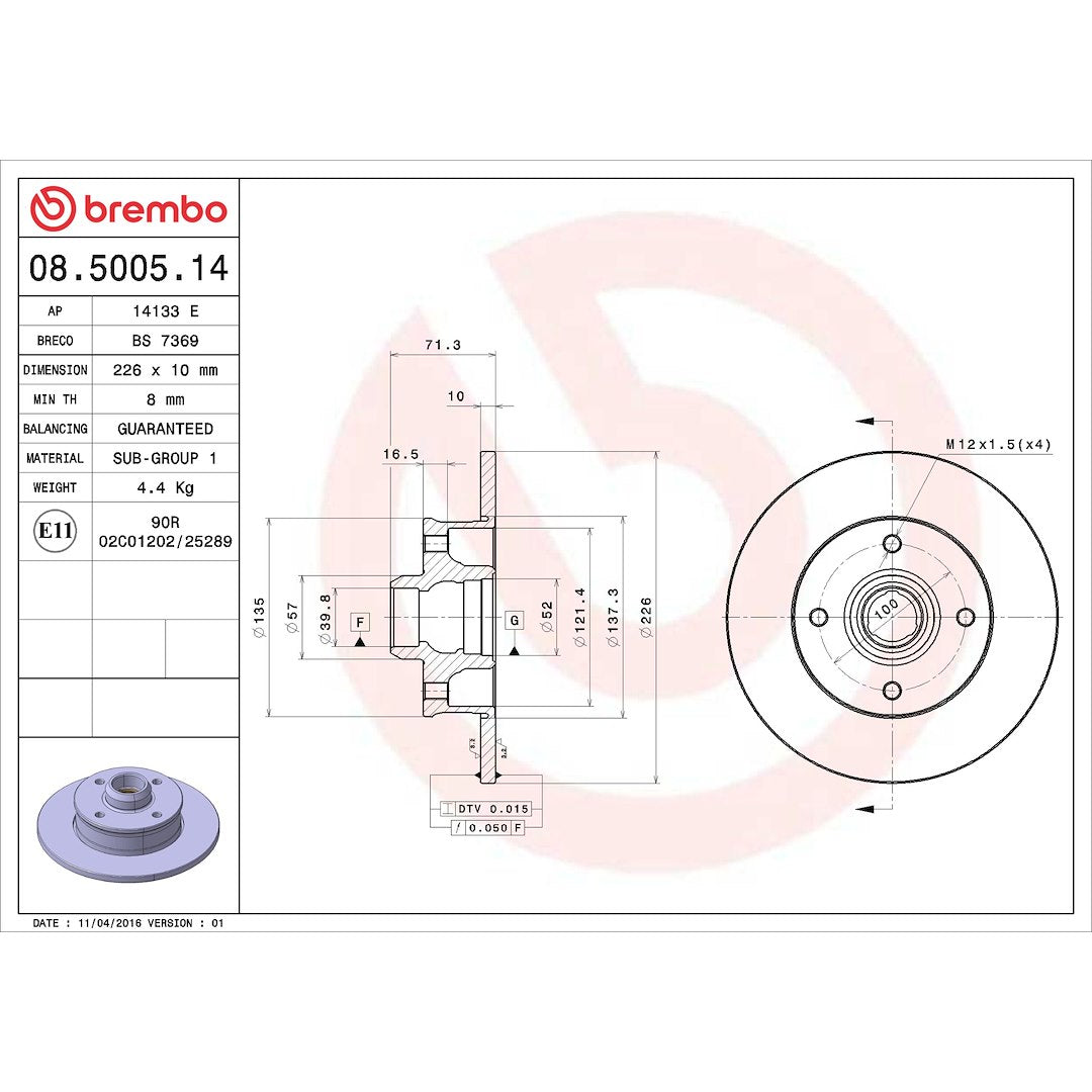 Brembo Components Not Hazardous To Health Brake Kit KT04337