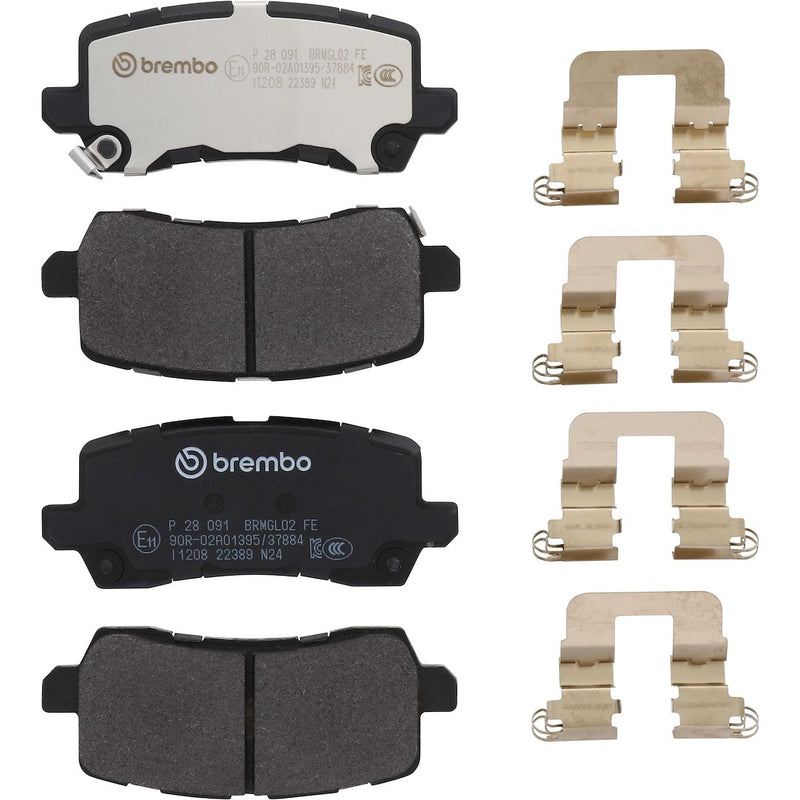 Brembo Premium Low-Met OE Equivalent Pad Brake Pad P28091 - Discbrakepadset Lowmetal