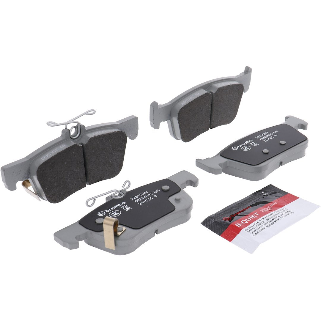 Brembo Premium Low-Met OE Equivalent Pad Brake Pad P28103N - Disc Set