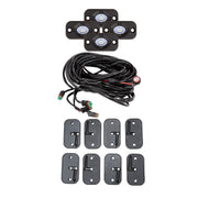 Trailfx Limited Lifetime Warranty Underbody Light Kit Rockkitf4 - White Rock Lights 3X5W Flood 4PC