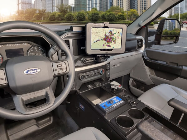 Havis Works With Vehicle-Specific Consoles Video Monitor Mount C-DMM-3023 - Heavy-Duty Dash 2021 Ford