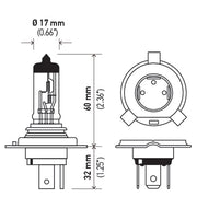 Hella Longer Lifetime Headlight Bulb 9003 - 9003 HB2 12V 60 55W