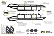 Cali Raised Easy Installation Nerf Bar CR4069 - Rock Slide