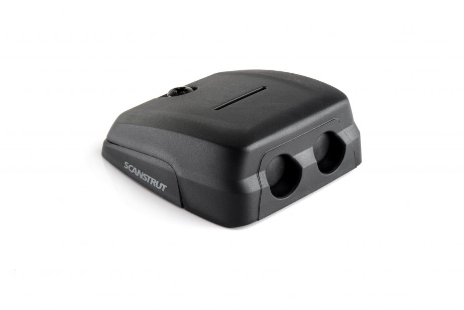 Scanstrut Designed For Two Cables Cable Gland DS-HD10-Black - Black DS-HD10-Black Horizontal Double DS-HD10-BLK