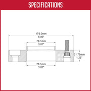 Revolution CNC Lathes And Milling Machines Wheel Adapter 6550-6550H-B - Adap-6X5.5-5.5 1.25 78.1M M14 1.5