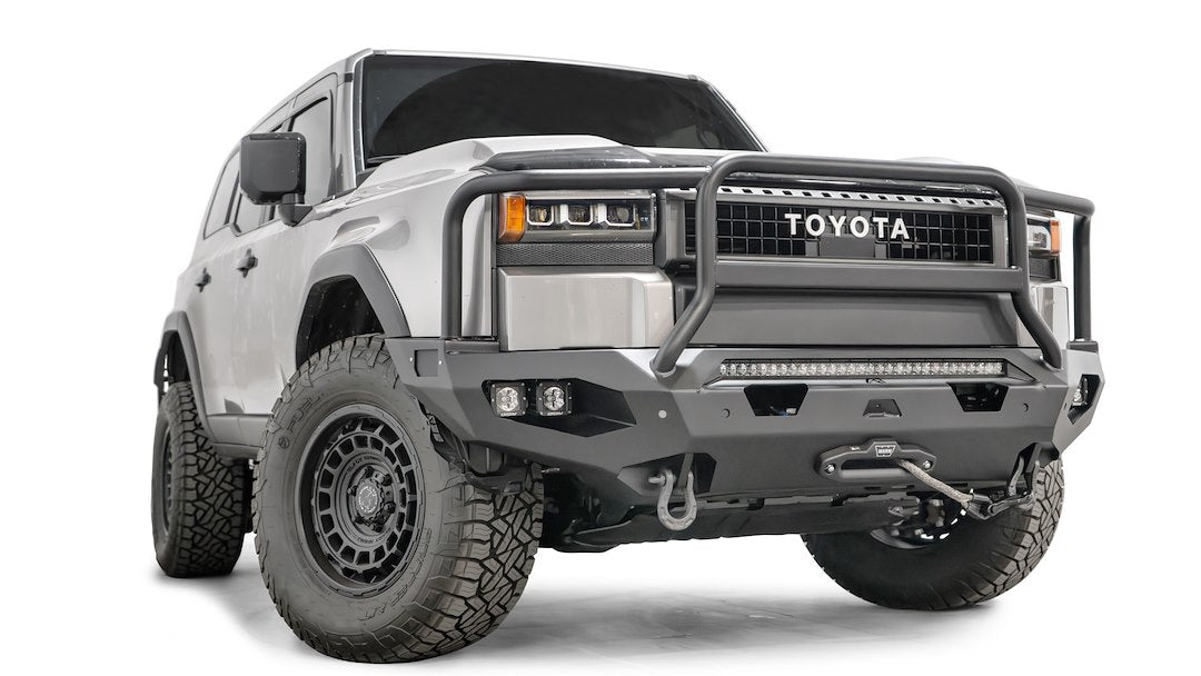 FAB Fours Two Integrated D-Ring Mounts Bumper TL24-X6750-1 - 2024 Toyota Land Cruiser Matrix Fro