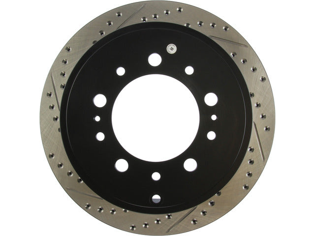 Stop Tech European Style Brake Pad Brake Rotor 127.44157R - Slotted Drilled Rotr