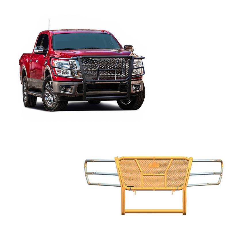 Black Horse Patent Approved Grille Guard RU-Niti17-B - Rugged Heavy Duty 2017