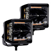 GO Rhino Stem Mount Installation Driving/ Fog Light 750700322SCS - Black Out Combo Series Lights Pai