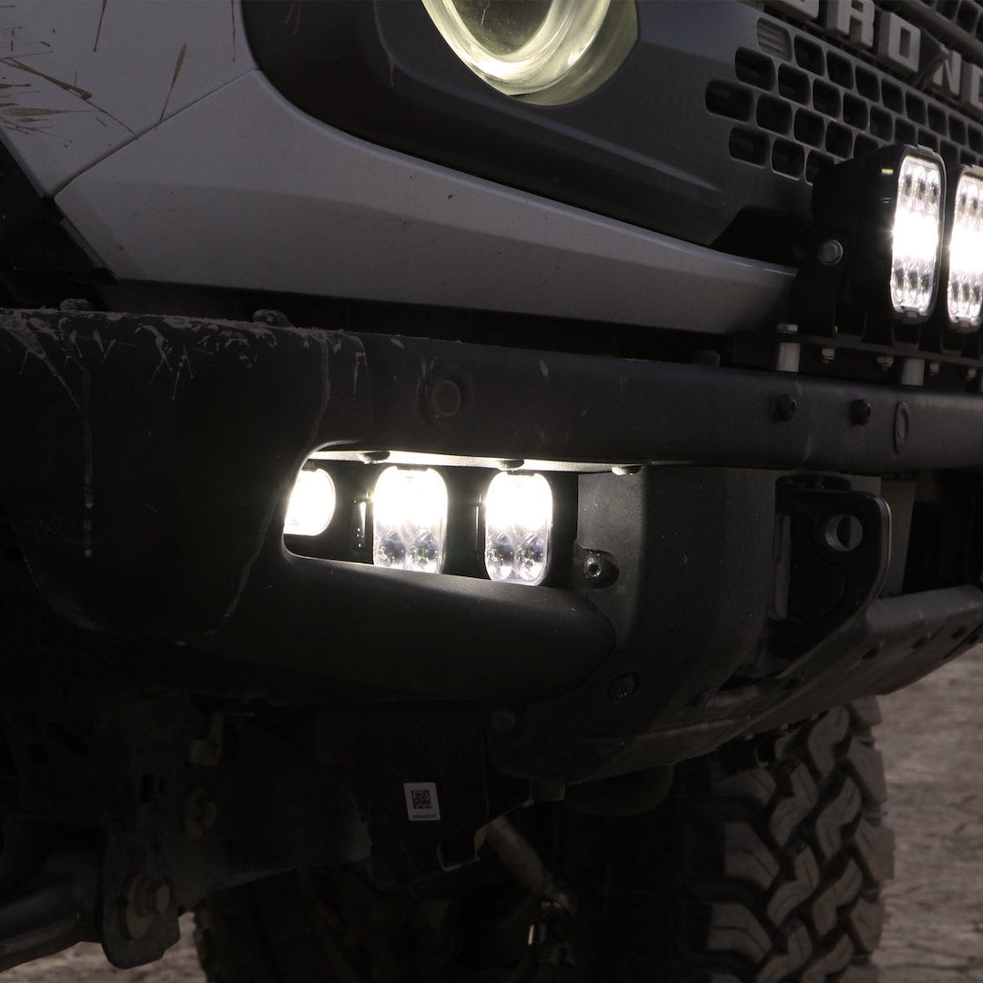 Vision X Limited Lifetime Warranty Driving/ Fog Light Dura2-DL4Cbkit - White 4-LED 60-20 Beam Drl