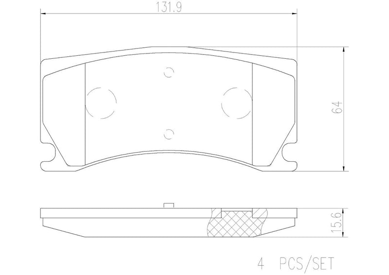 Brembo Premium Low-Met OE Equivalent Pad Brake Pad P36024N - Disc Set