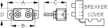 SEA DOG Breakers Are Ignition Protected Circuit Breaker 830350 - SD-32 Short Stop RE