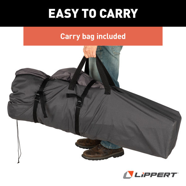 Lippert Comp Lightweight And Easy To Transport Camping Chair 2024043334 - Dark Gray Heated Camp