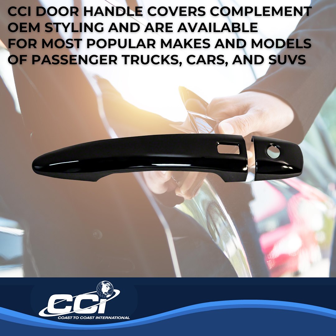 Coast2Coast Limited Lifetime Warranty Exterior Door Handle Cover Ccidh68587SBK - DH 19-25 Altima 4D GL BK SK