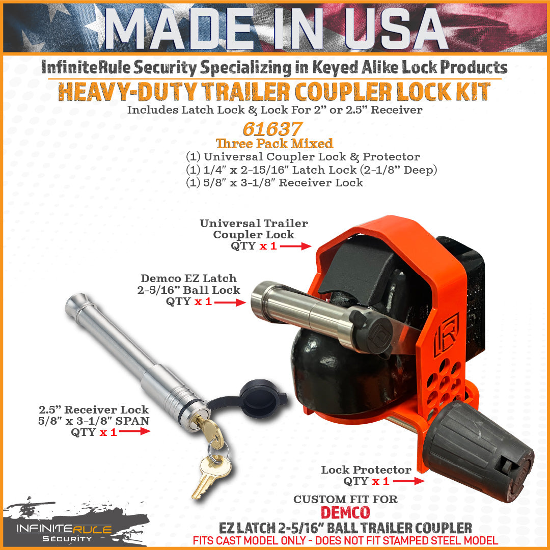 Infiniterule 61637-BX Trailer Hitch Lock