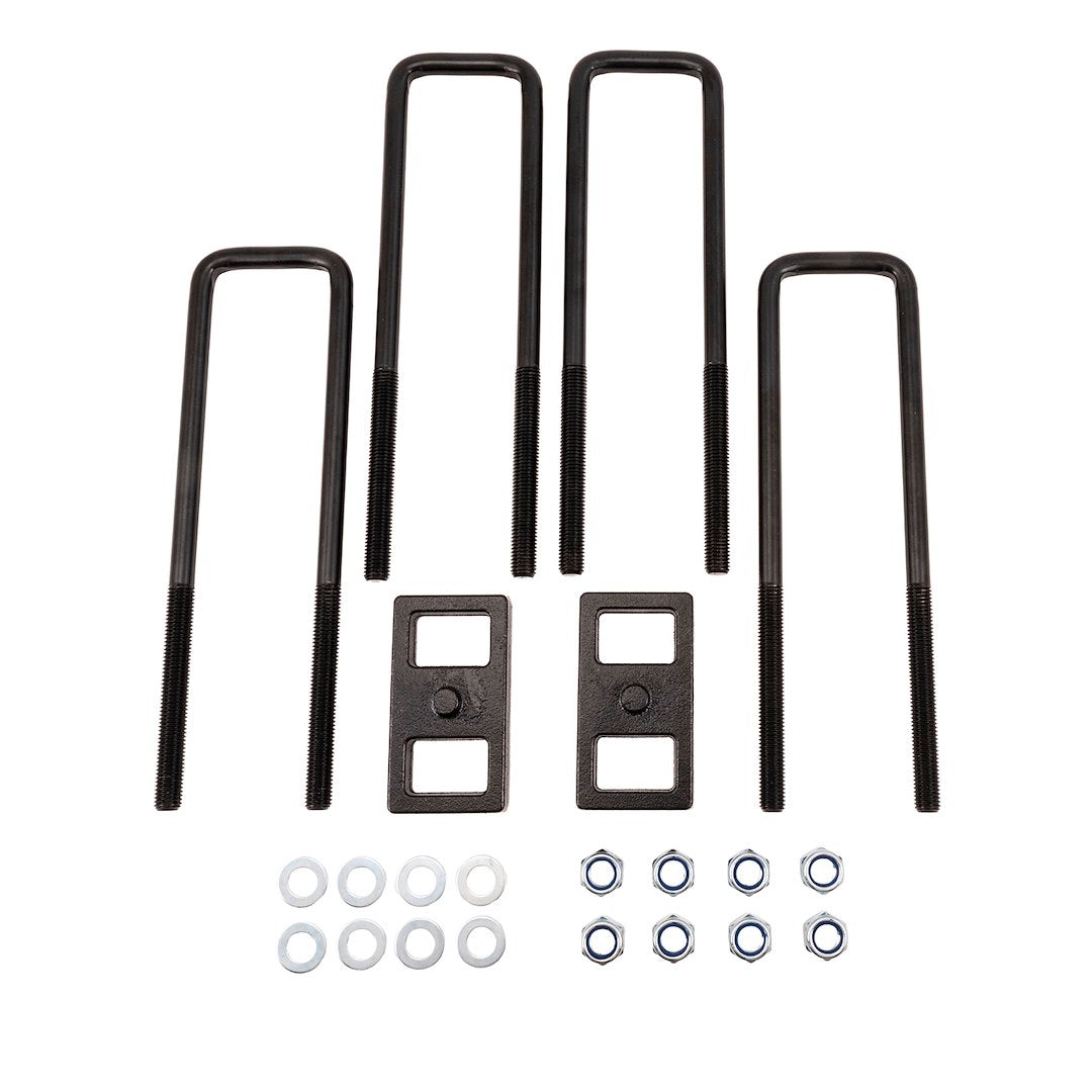 Suspens PRO Includes U-Bolts Leaf Spring Block Kit BUG04 - Ubolt GM 3500HD