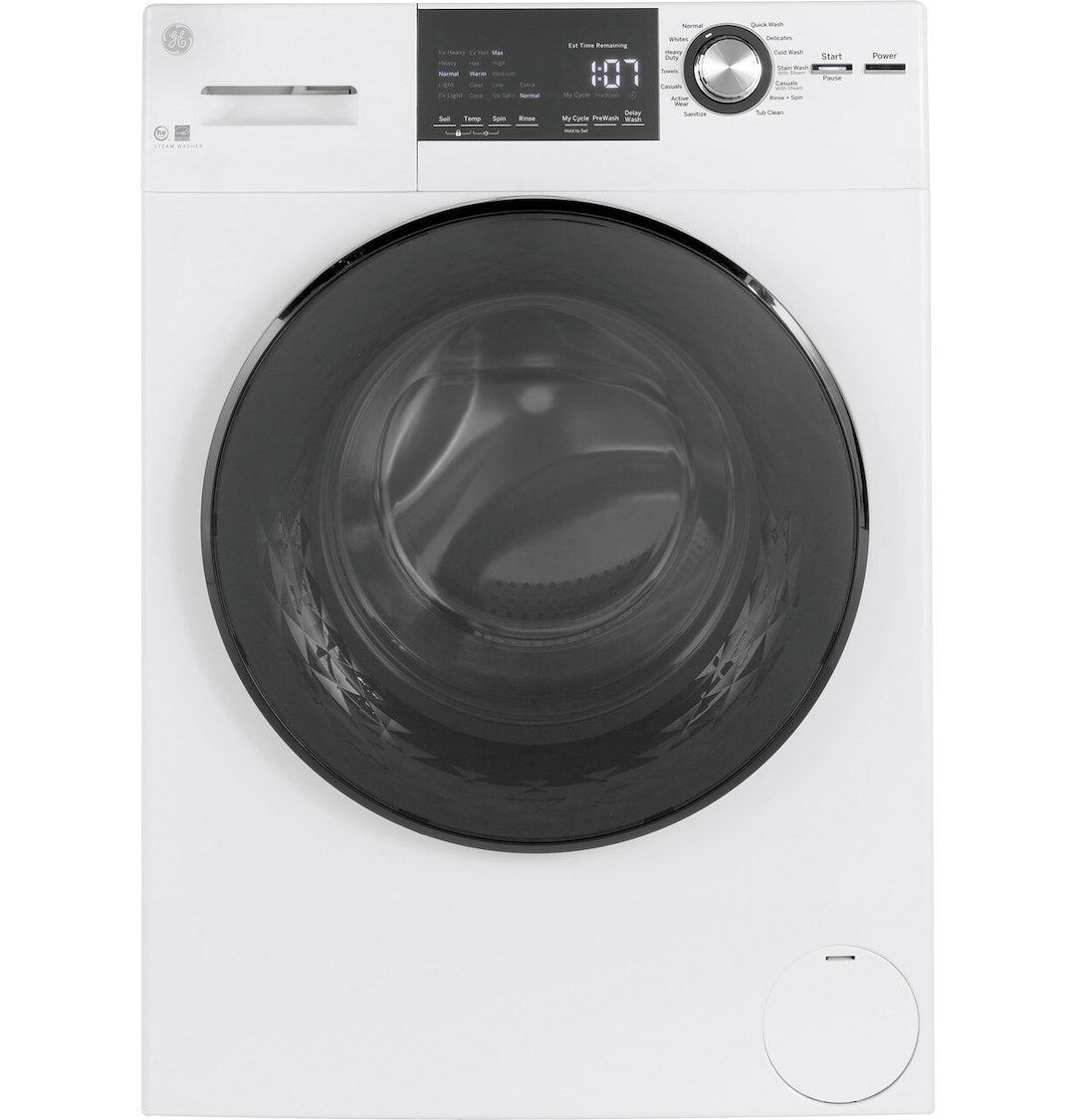 GE Appliance Made In USA Clothes Washer GFW148SSMWW - 24 2.4 CU. FT. Front Load Wash