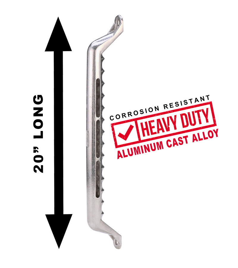 Carr Secure Grip For Added Safety Exterior Grab Bar 200042 - 20 Handle Polished Single
