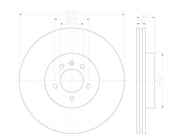 Hella 355122922 Premium quality brake discs - Carbon Gray