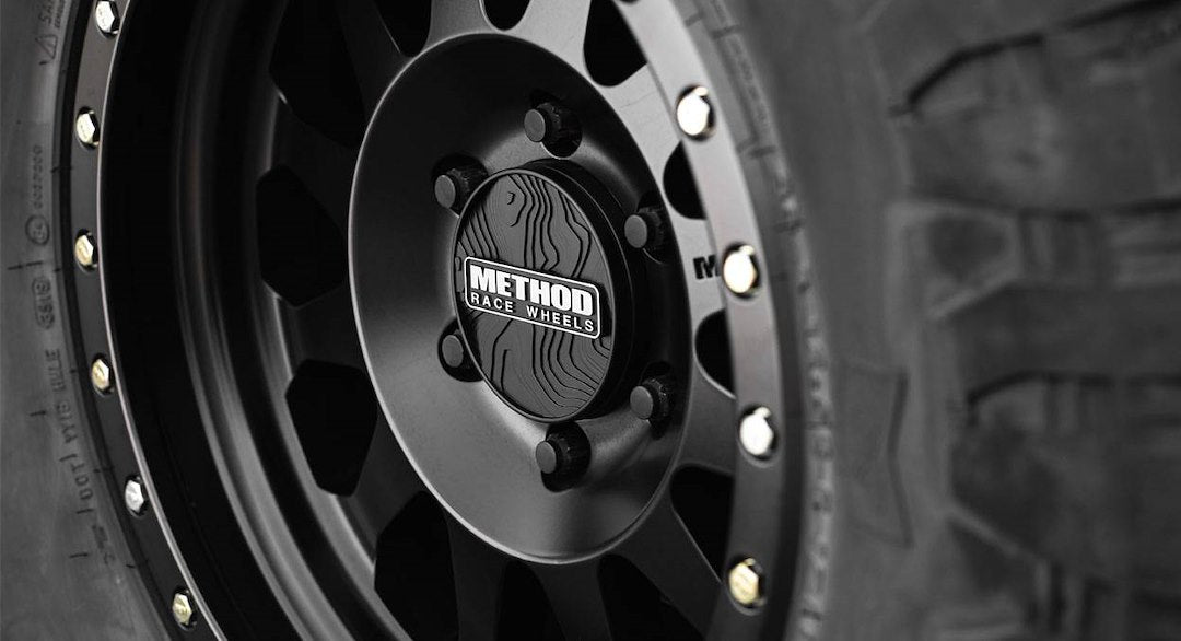 Method Race Limited Lifetime Warranty Wheel Center Cap CP-Topo108P-B - Topo 108MM Push Thru BL