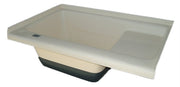 Icon 00474 Constructed of durable abs plastic - White Left Hand Drain Polar