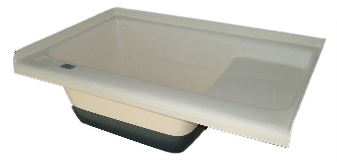 Icon 00474 Constructed of durable abs plastic - White Left Hand Drain Polar