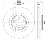 Hella 355125171 Brake Rotor