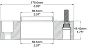 Revolution Increased Stability And Handling Wheel Adapter 6550-6550H-D - 6X5.5-5.5 1.75 78M M14