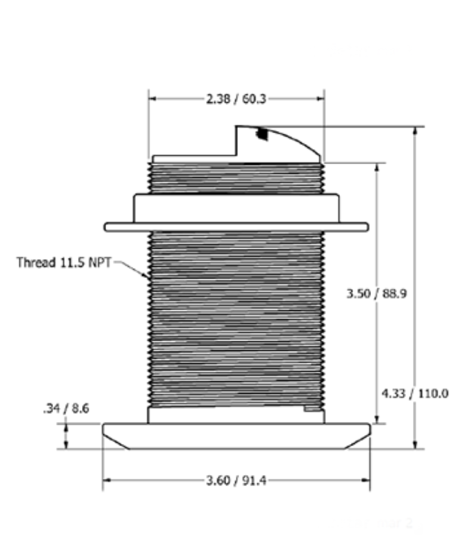 SI-TEX BT70D600CW-12 Transducer