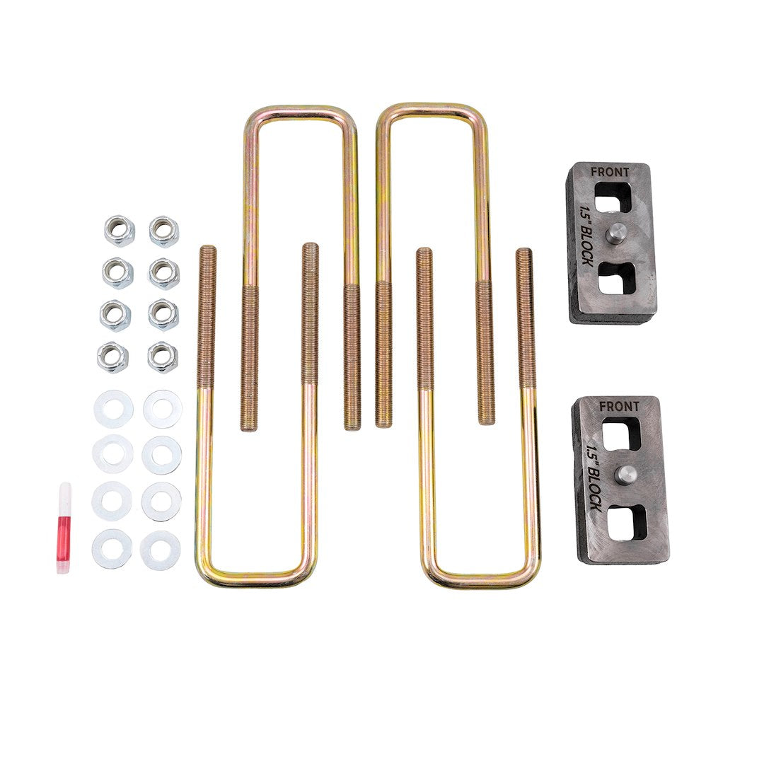 Suspens PRO Includes U-Bolts Leaf Spring Block Kit BUG01 - Ubolt GM 1500