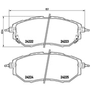 Brembo Premium Low-Met OE Equivalent Pad Brake Pad P78017X