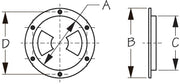 SEA DOG No Supplier Warranty Boat Deck Plate 337150-1 - White Abs Standard