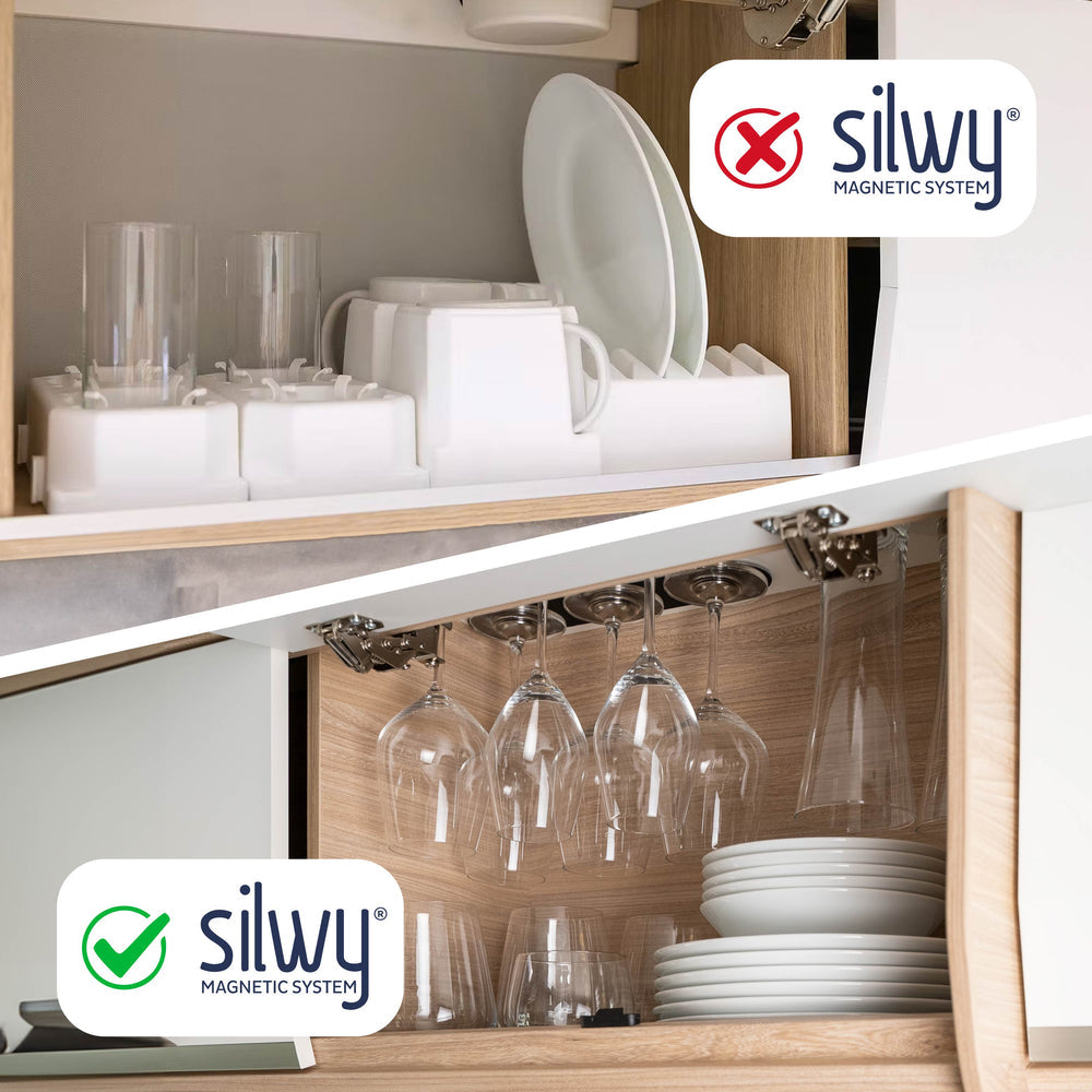 Silwy Magnet Made In Germany Dish Set SYBR-KGS-11-LG - White Tableware