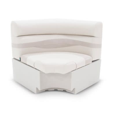 Taylor Made Premium Marine Grade Vinyl Boat Seat 433066 - Gray Lci 32X32 SQ Corner