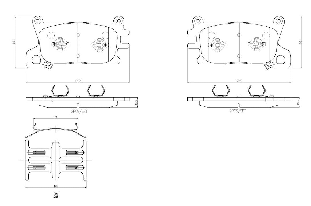 Brembo P30143N Brake Pad