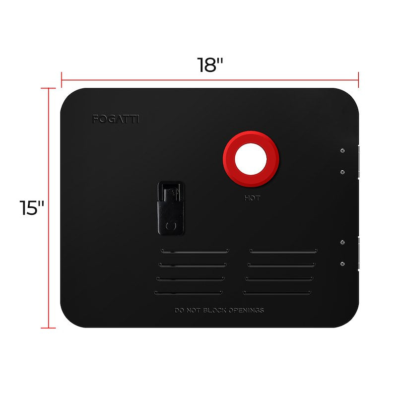 Fogatti Water Heater Access Door: FSBD-1518/BLACK Fogatti 15x18 Door Kit - Black For Instash