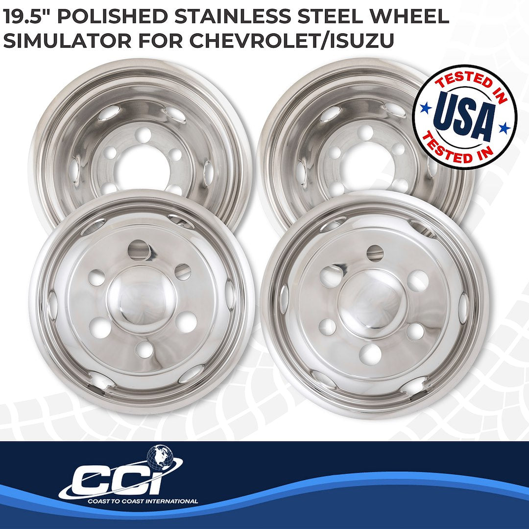 Coast2Coast Limited Lifetime Warranty Wheel Simulator Iwcn195I90 - Sim 90-25 Npr Nqr 19.5 HH