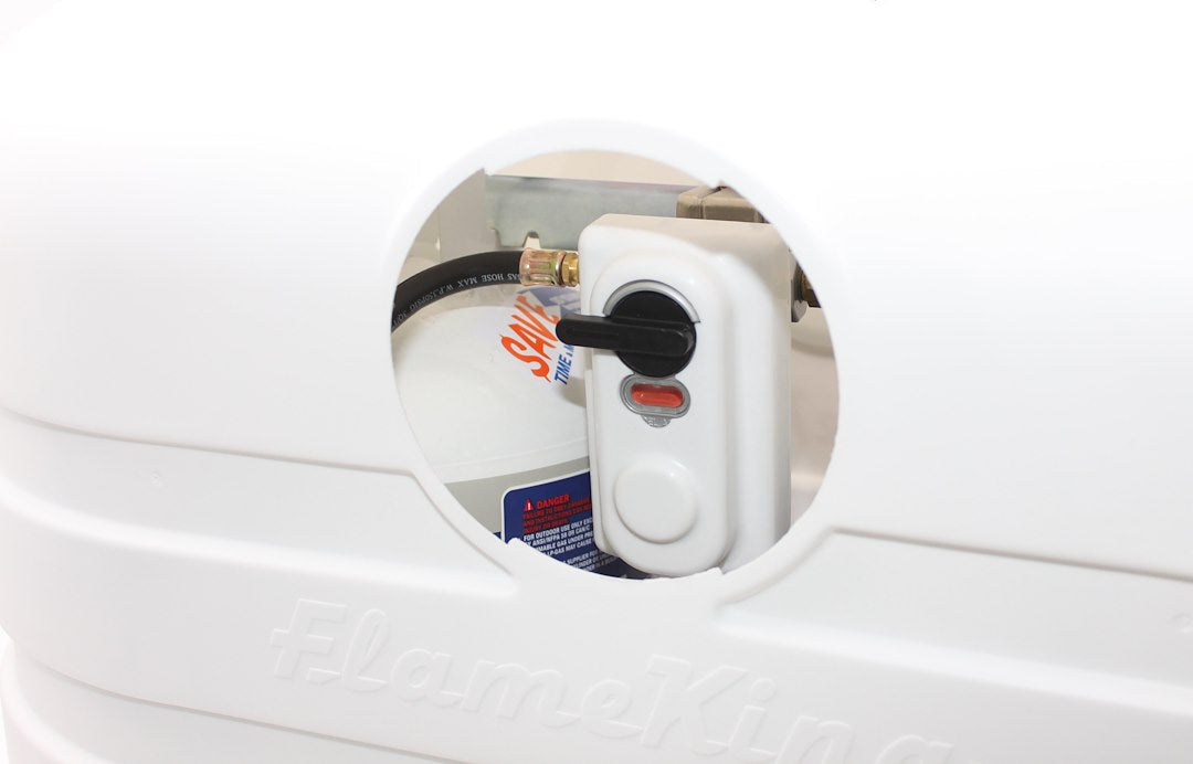 Flame King YSN-PCC-RV20-White Propane Tank Cover YSN-PCC-RV20-WHT
