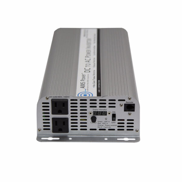Aims Power Over Temperature LED Indicator Power Inverter Pwrinv250012W - 2500W Modified Sine Wave