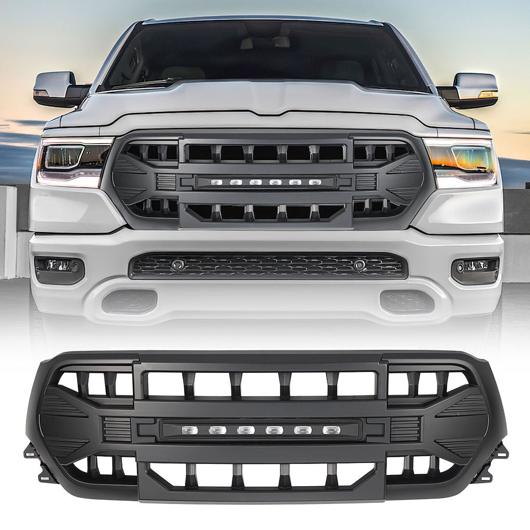 American MOD Mean Aggressive Styling Grille Amdeba00105 - Armor OFF-Road Lights