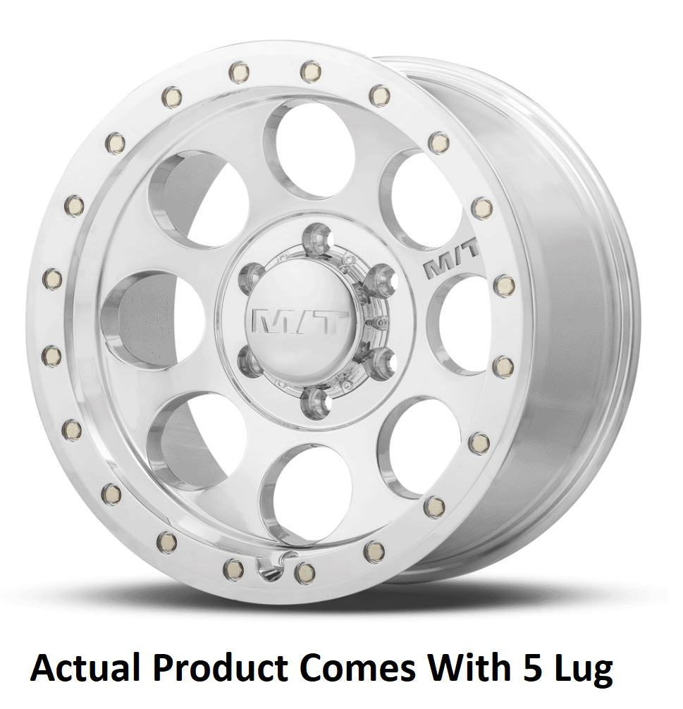 M.T. Wheel Modern Low Profile Cap Design 274240 - 17X9 5X5.5 4.53 MT Classic Pro Poli