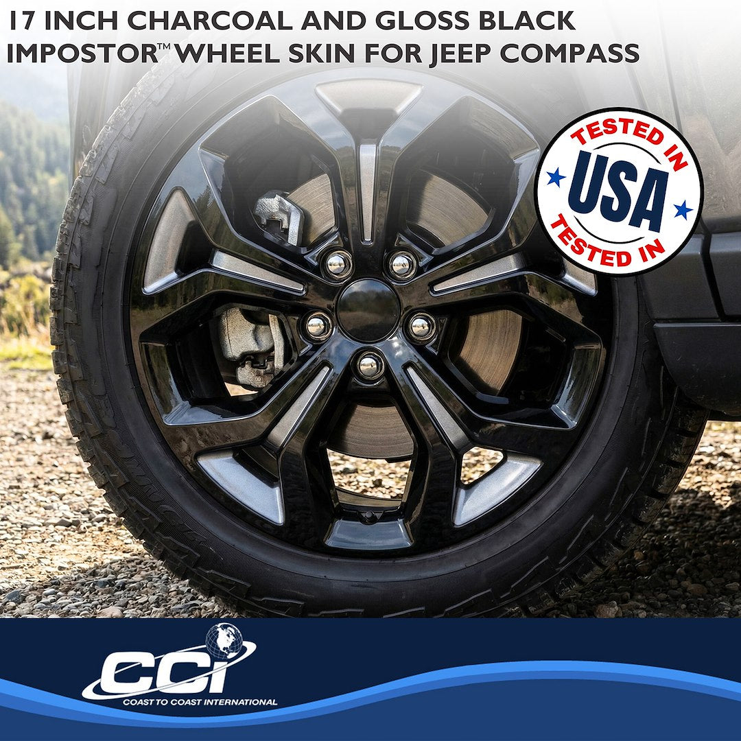 Coast2Coast Limited Lifetime Warranty Wheel Skin IMP528CB - Charcoal Black Imp 24-25 Compass 17