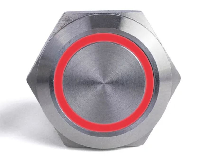 Sierramarine AV10040R Push Button Switch - Red